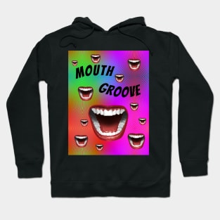 Mouth Groove Groovy Psychedelic Graphic Hoodie